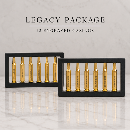 Legacy Collection - 12 Engraved Casings Package