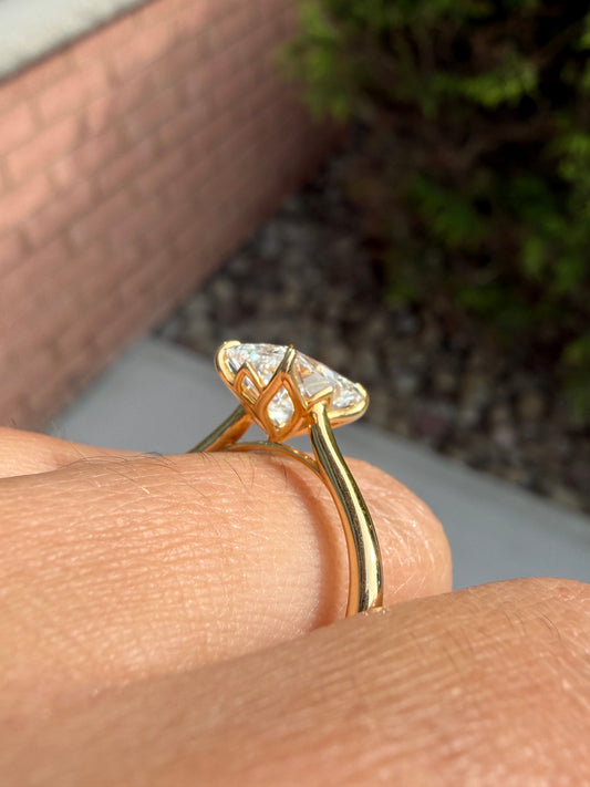2.07 CT Radiant Lab-Grown Diamond Engagement Ring