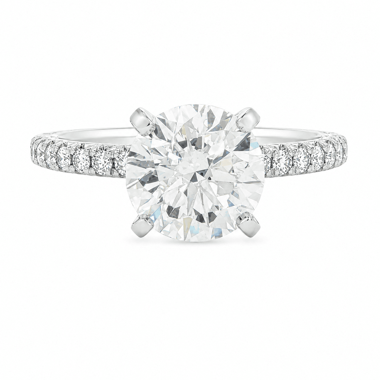 Lab Grown Diamond Solitaire Platinum Engagement Ring