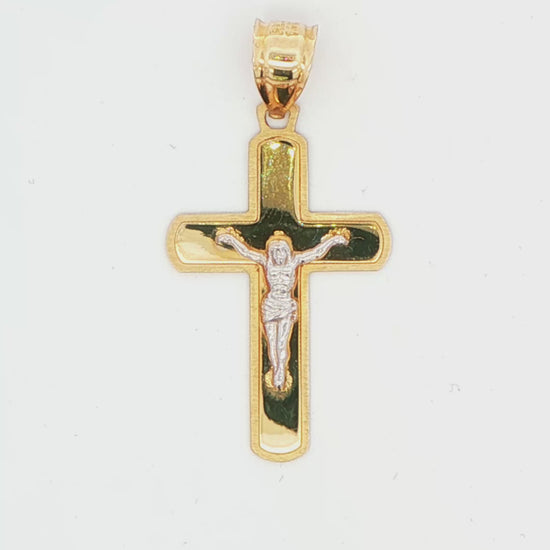 Flat Crucifix Cross Pendant