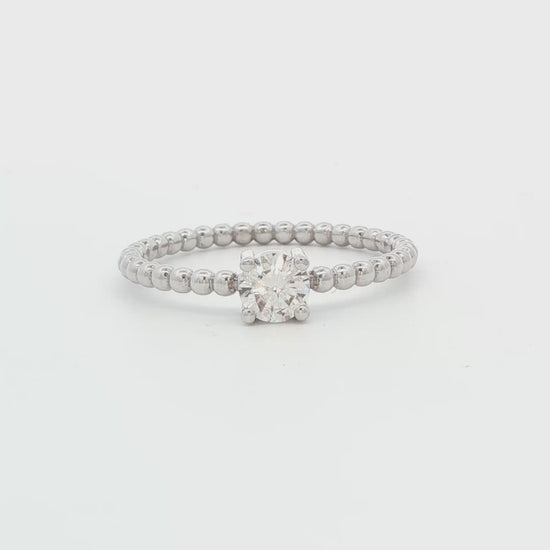 Lab-Grown Diamond Beaded Band