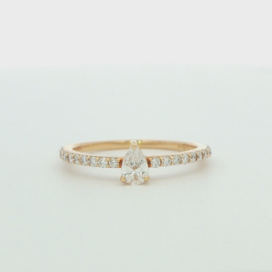 Pear Diamond Fashion Ring