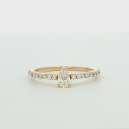 Pear Diamond Fashion Ring