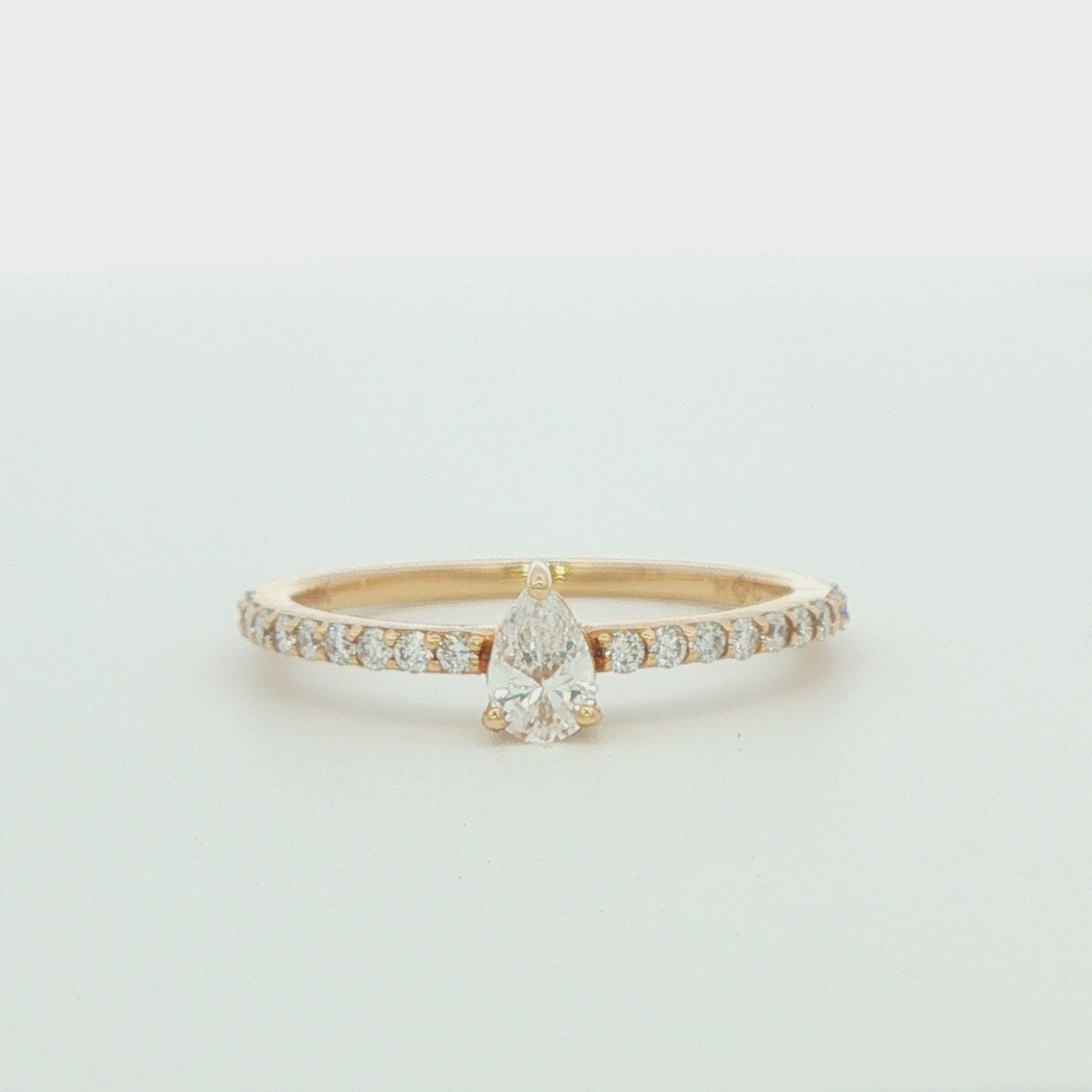 Pear Diamond Fashion Ring