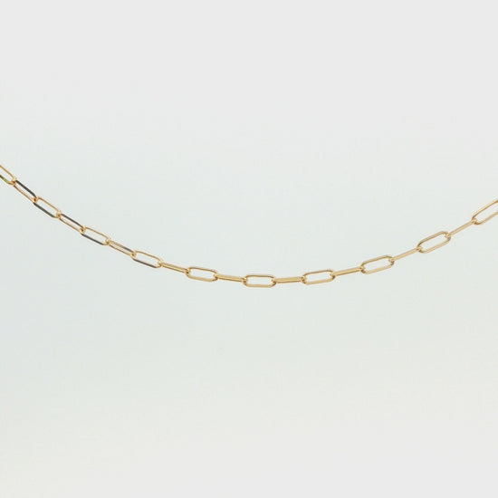 14K Yellow Gold Paperclip Chain