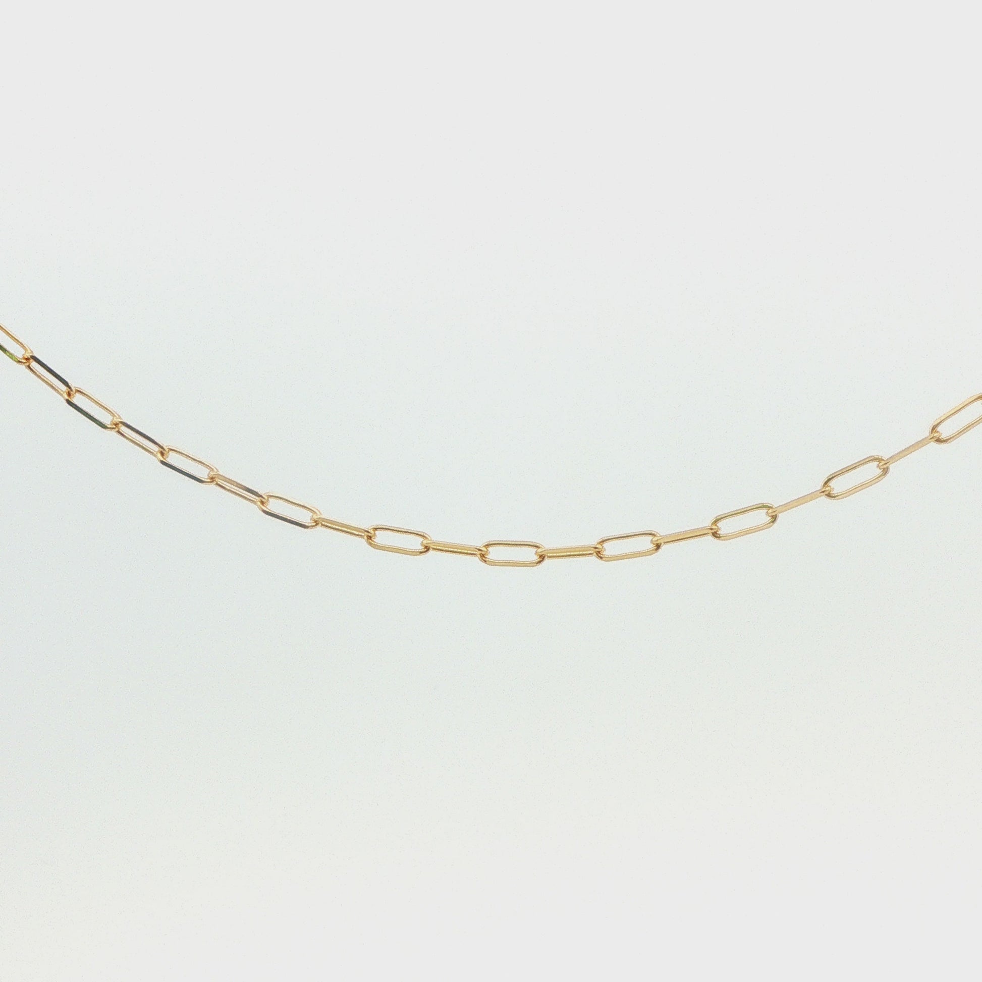 14K Yellow Gold Paperclip Chain