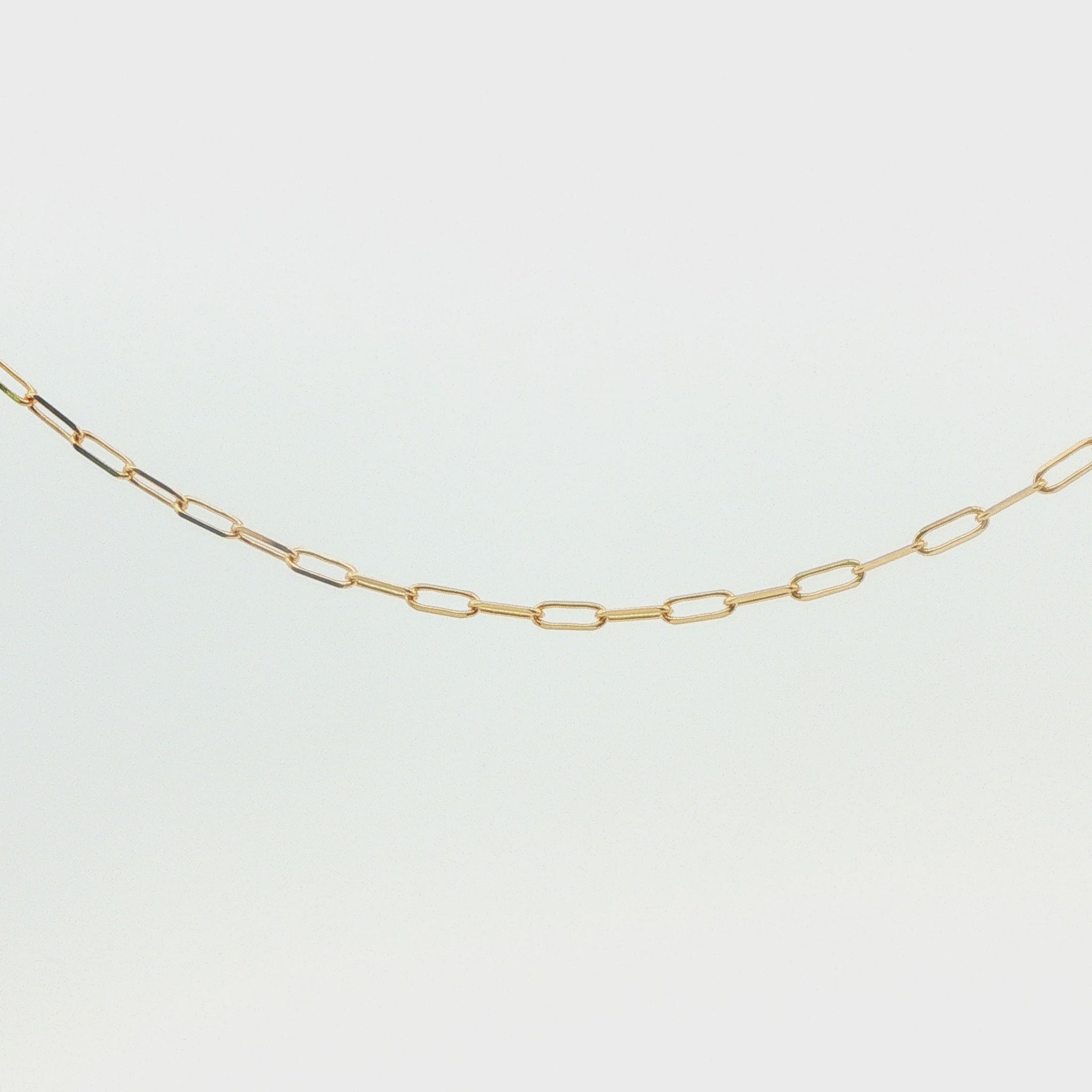 14K Yellow Gold Paperclip Chain