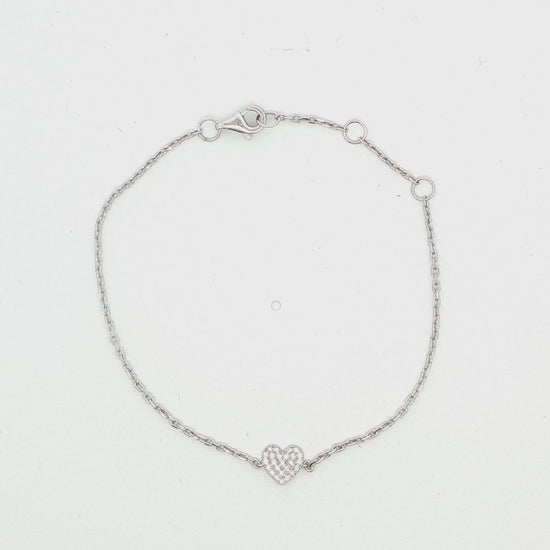 Diamond Heart Bracelet