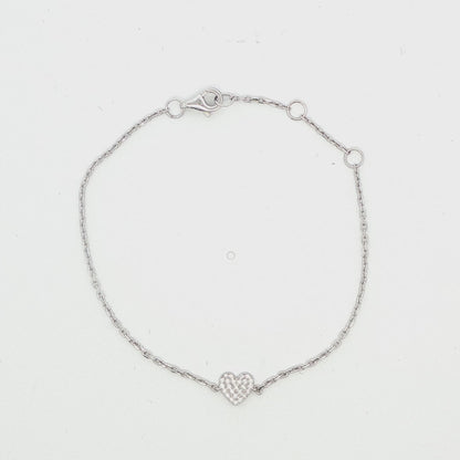 Diamond Heart Bracelet