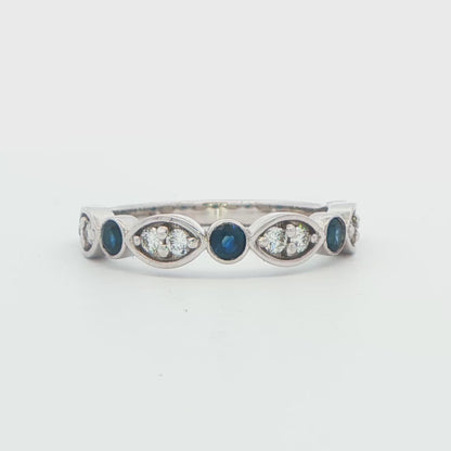 Sapphire and Diamond Fashion Ring
