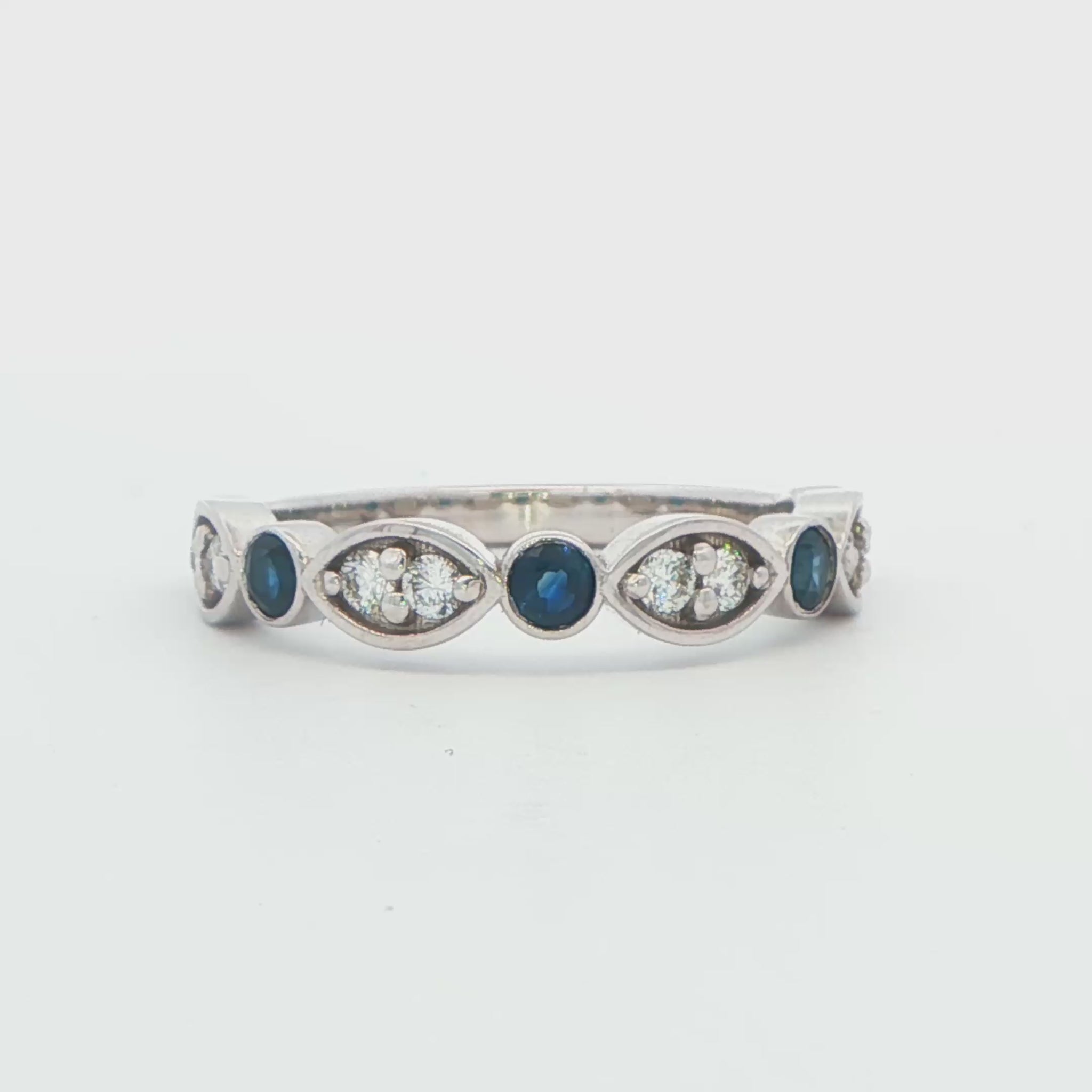 Sapphire and Diamond Fashion Ring