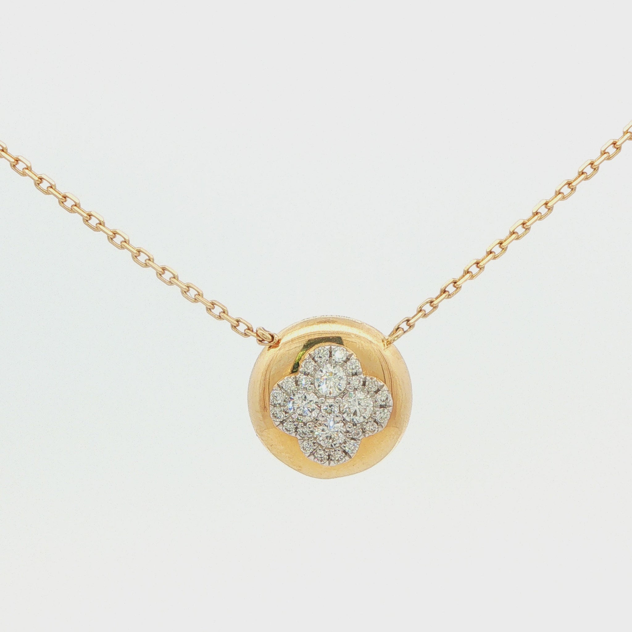 Diamond Clover Pendant