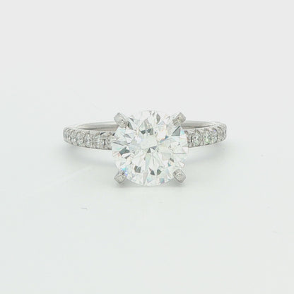 Lab Grown Diamond Solitaire Platinum Engagement Ring 