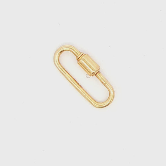 14K YG OVAL CLASP W\  TWISTED CLOSURE AT 2.85G 2