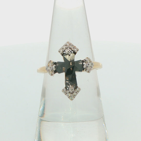 Diamond Cross Fashion Ring