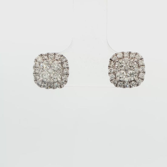 Diamond Cluster Earrings