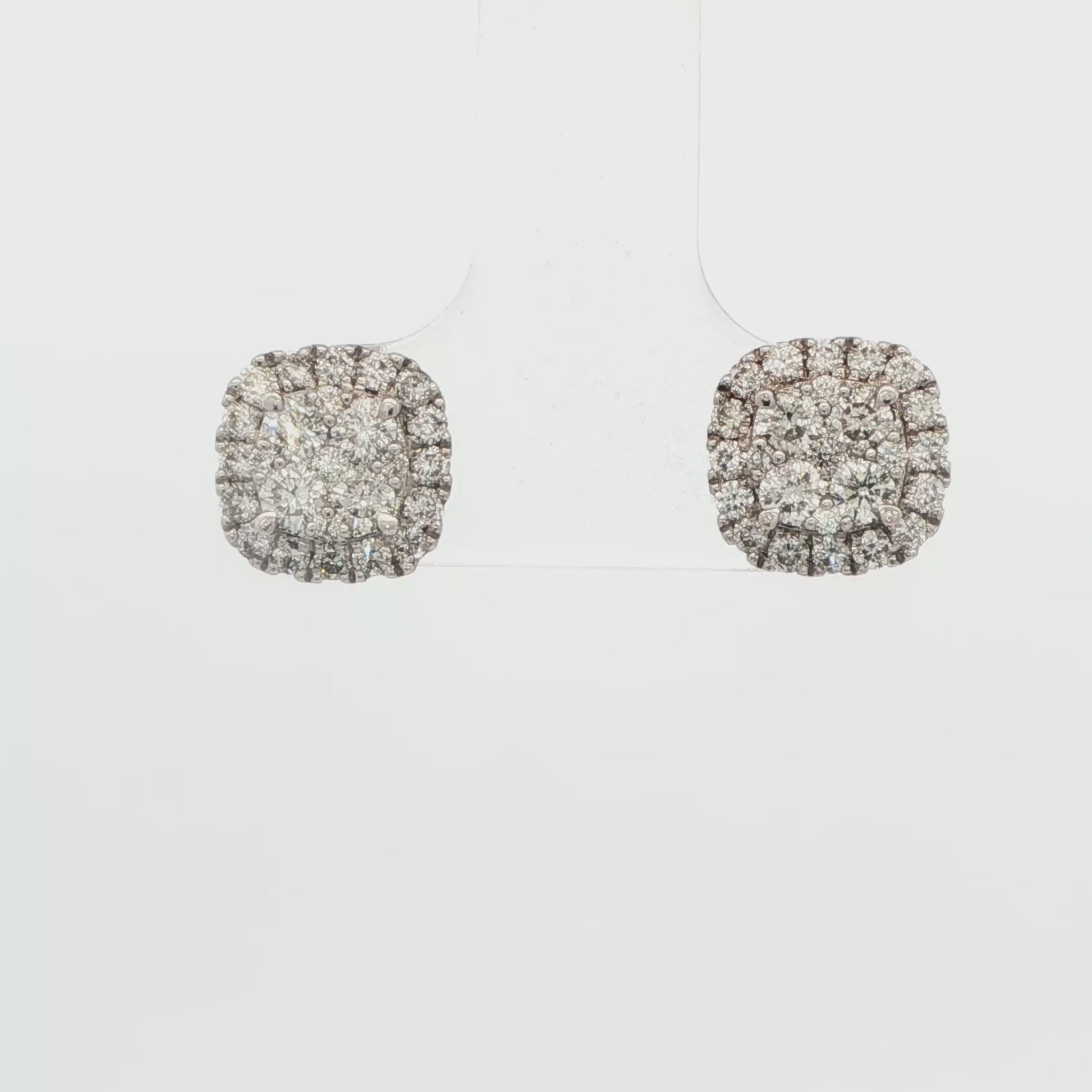 Diamond Cluster Earrings