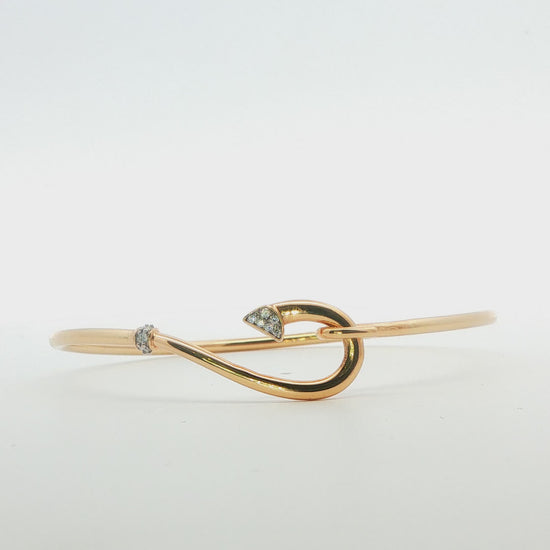 Diamond Fish Hook Bracelet