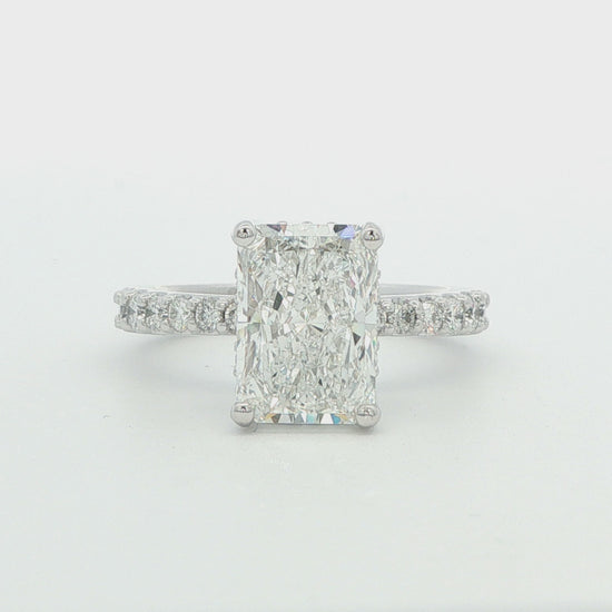 3.37 CT Radiant Cut Lab-Grown Diamond Engagement Ring