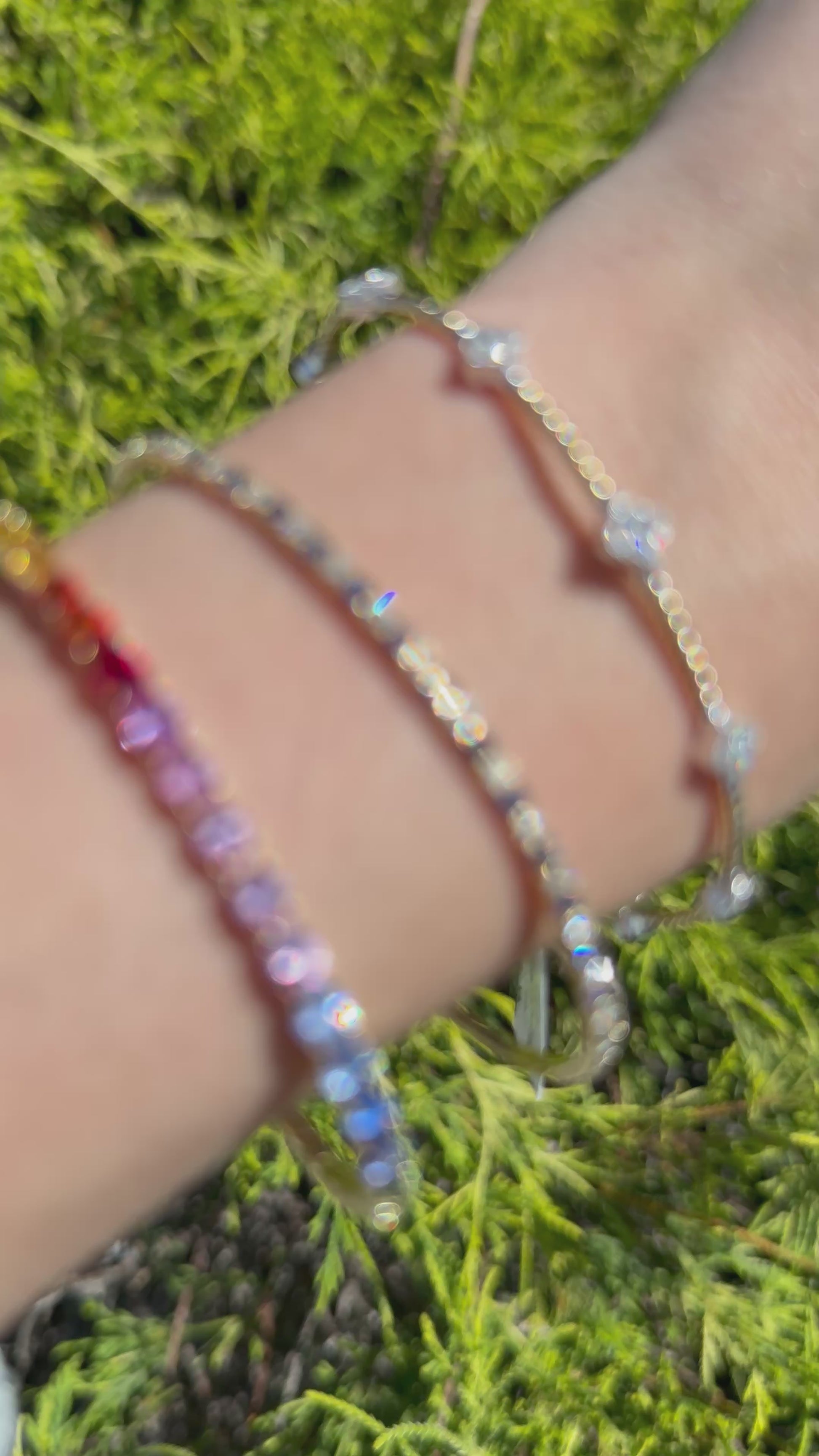 Multicolor Sapphire Flex Bangle