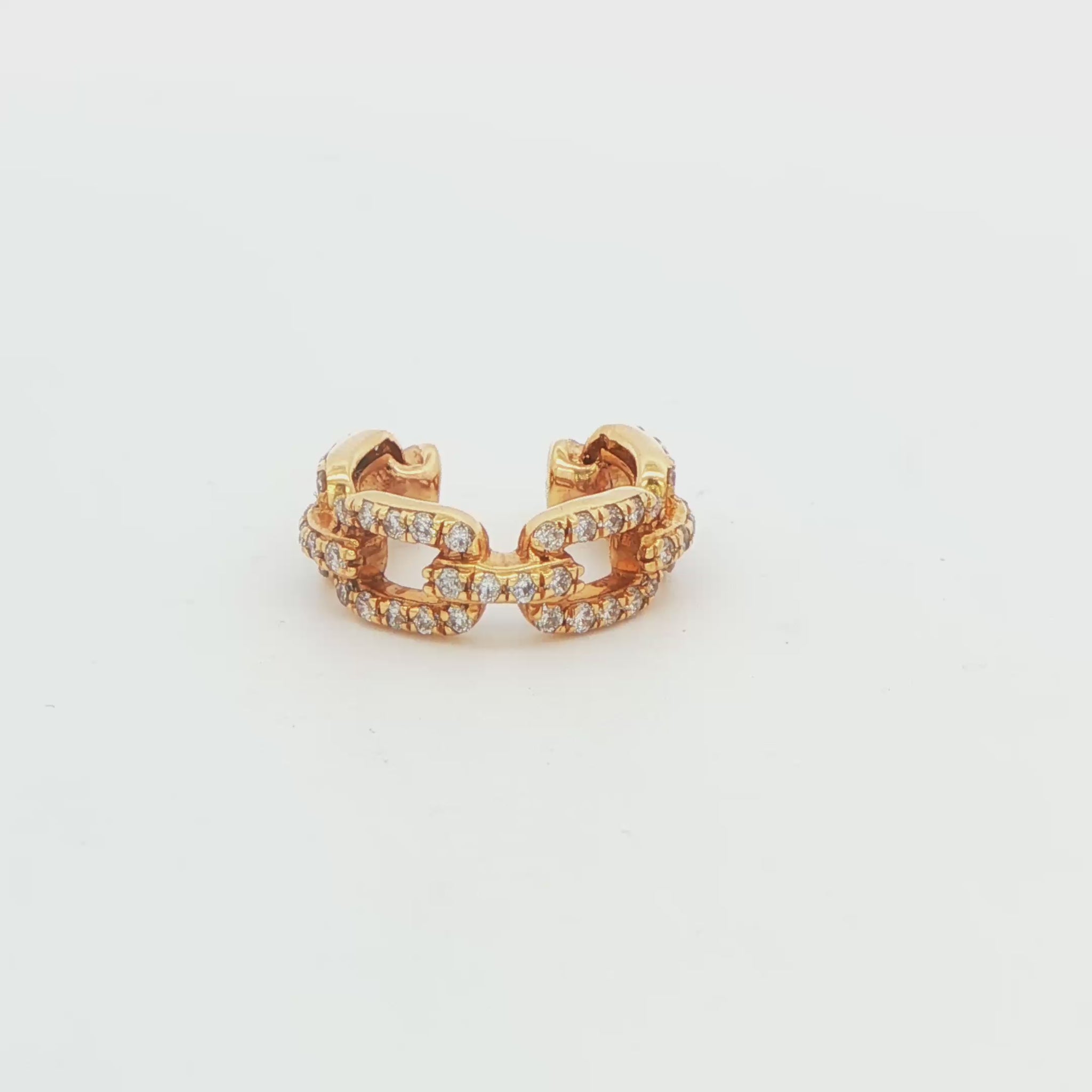Diamond Cuff Earrings