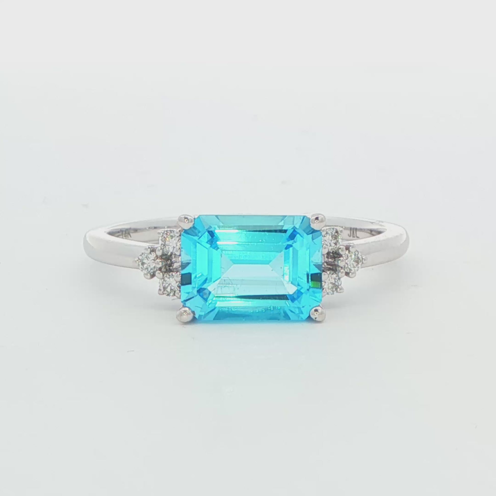 14WG EAST TO WEST BT RING APPX 1.50 GTW, .08CTTW 2