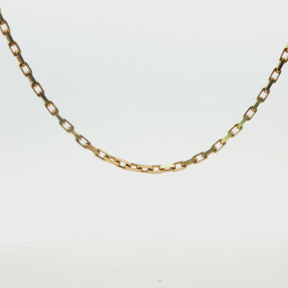 14K YG HERMES LINK CHAIN, 24.2 GRAMS 24\"