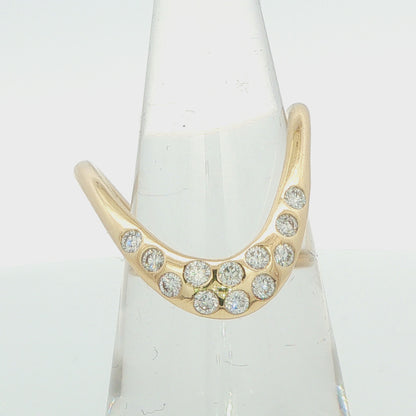 0.40 CTW Diamond Thumb Ring
