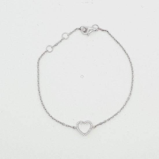 Diamond Heart Bracelet