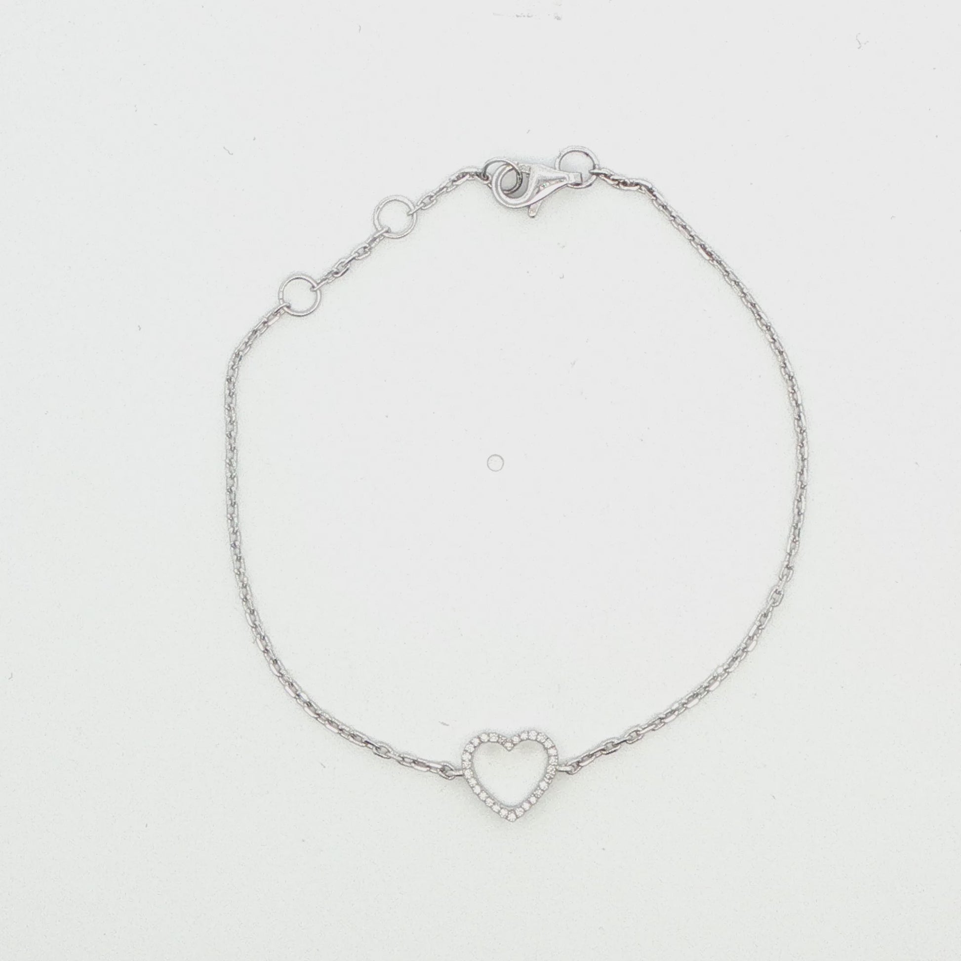 Diamond Heart Bracelet