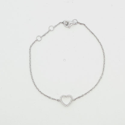 Diamond Heart Bracelet