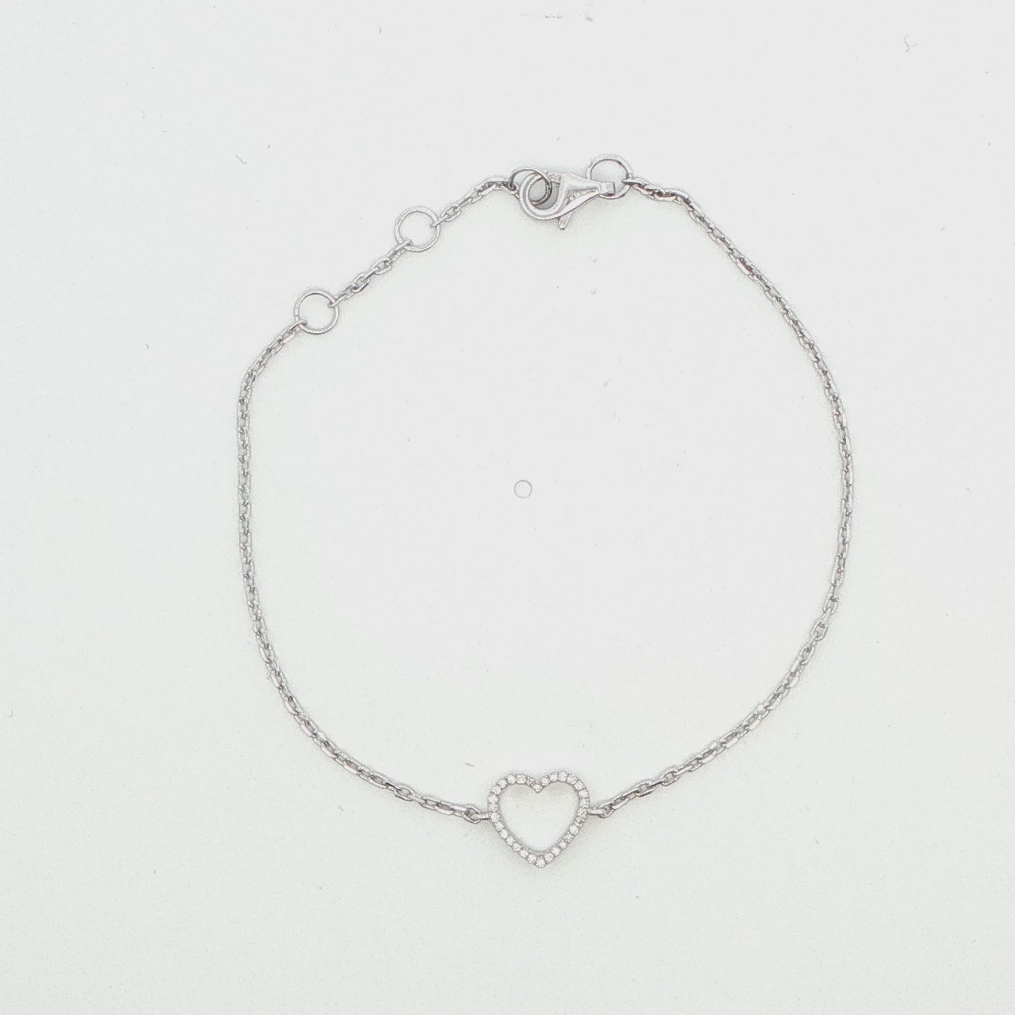 Diamond Heart Bracelet