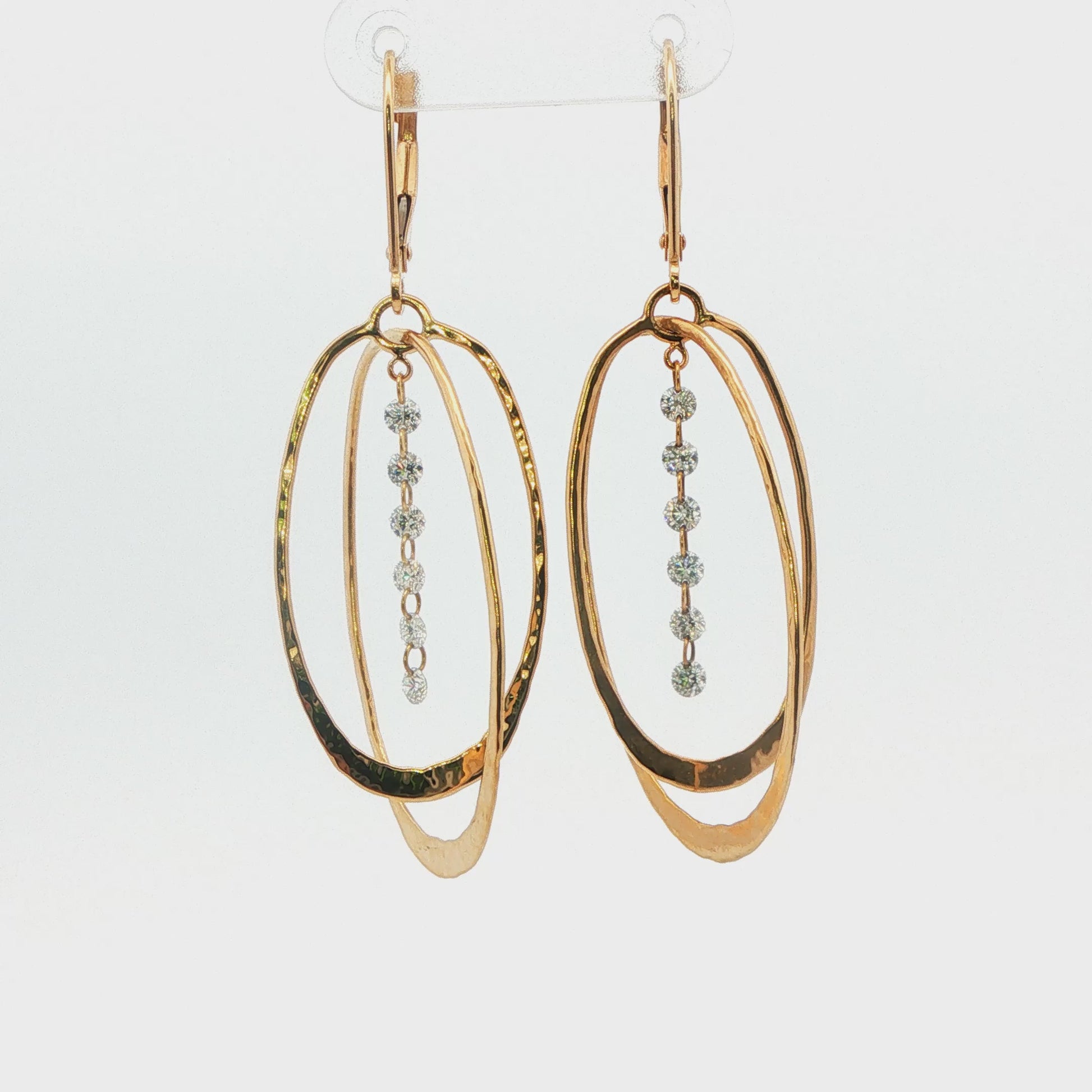 Diamond Dangle Earrings