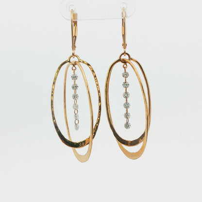 Diamond Dangle Earrings