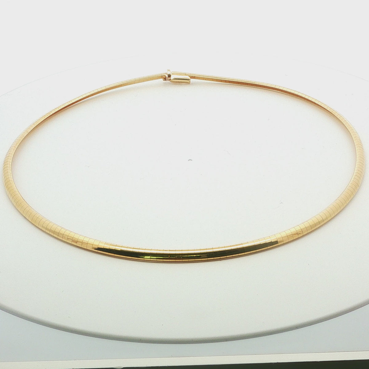 14K Yellow Gold Omega Necklace