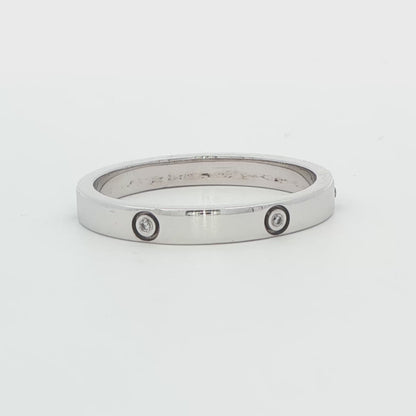 Alternating Diamond Wedding Band