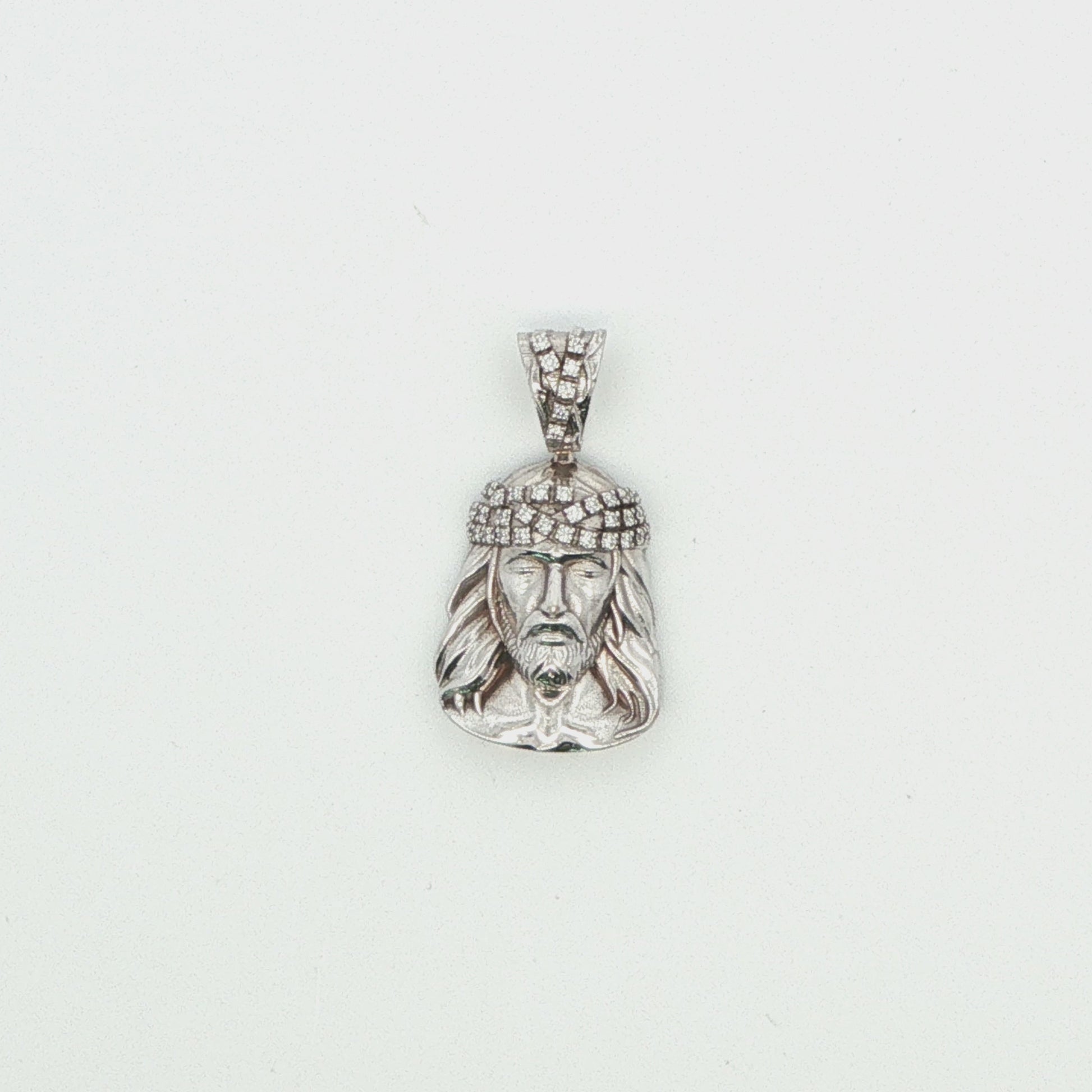 Diamond Jesus Pendant