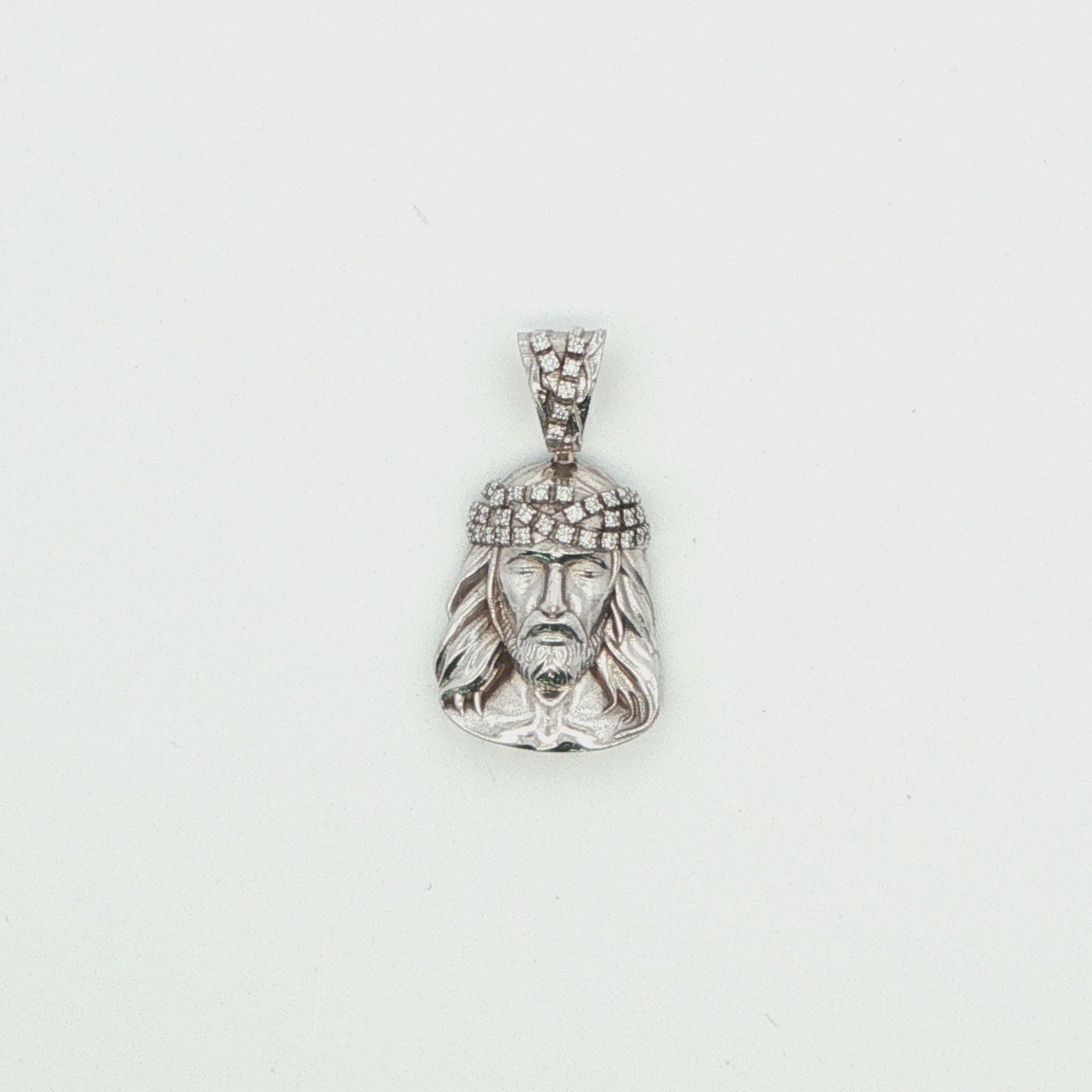 Diamond Jesus Pendant