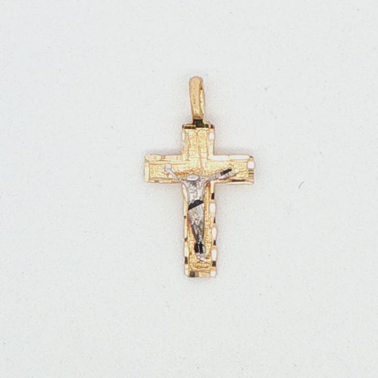 14K YG SMALL CRUCIFIX 1.36 G