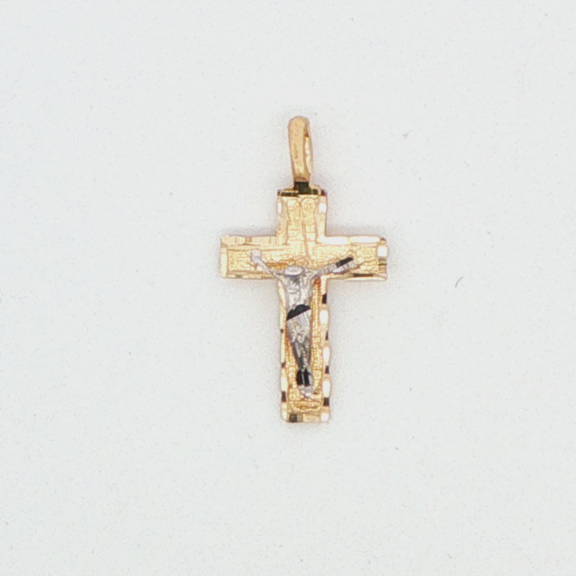 14K YG SMALL CRUCIFIX 1.36 G