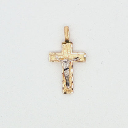 14K YG SMALL CRUCIFIX 1.36 G