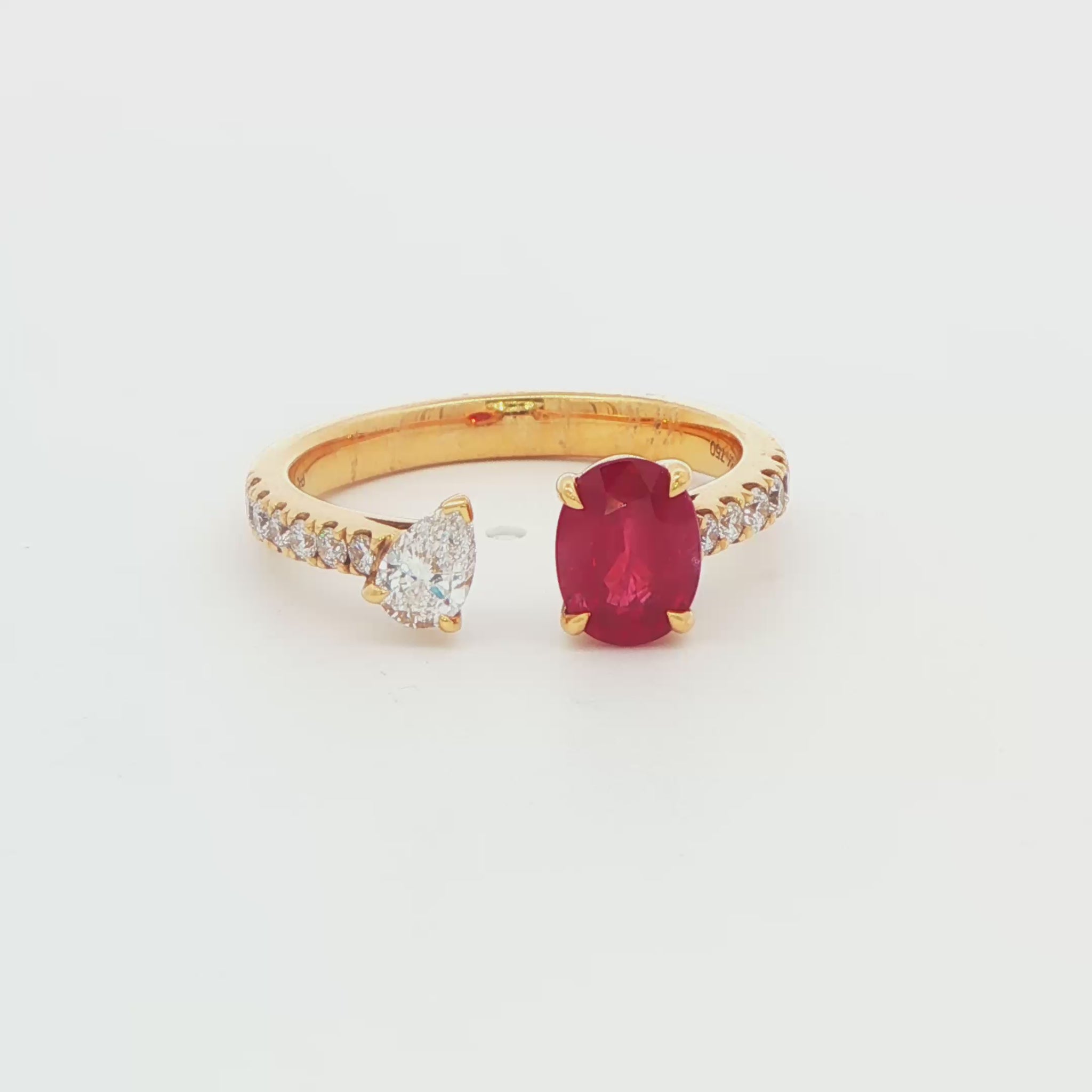 Ruby and Diamond Fashion Ring