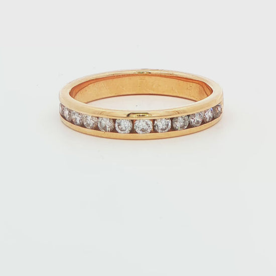 Channel-Set Diamond Wedding Band