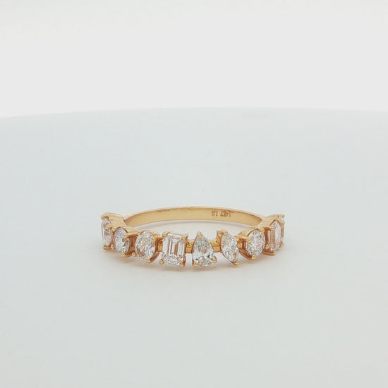 Multi-Shaped Lab-Grown Diamond Wedding Band