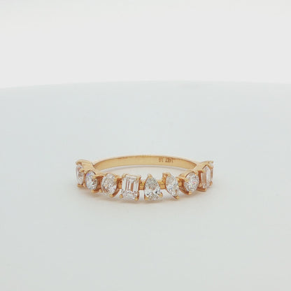 Multi-Shaped Lab-Grown Diamond Wedding Band