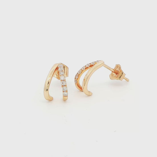 14YG .12 CTW DIA SPLIT HOOP