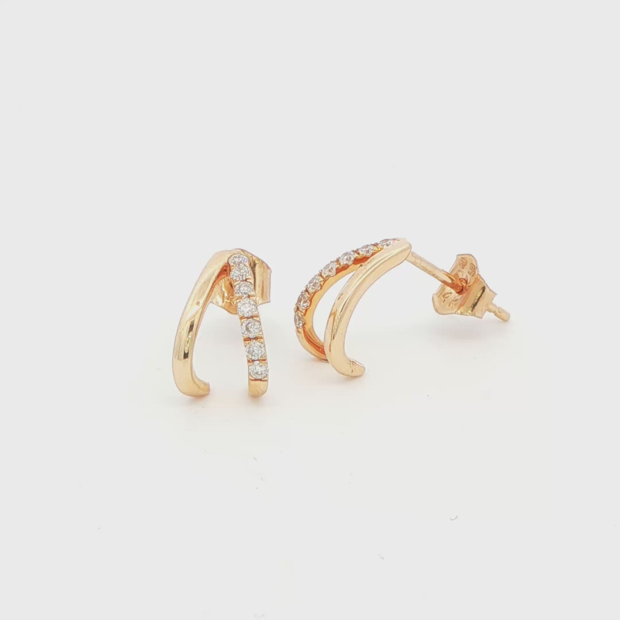 14YG .12 CTW DIA SPLIT HOOP