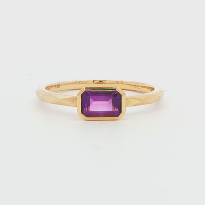 14K YG SIMPLE AMY GEO RING 2