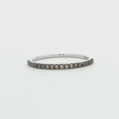 Champagne Diamond Wedding Band