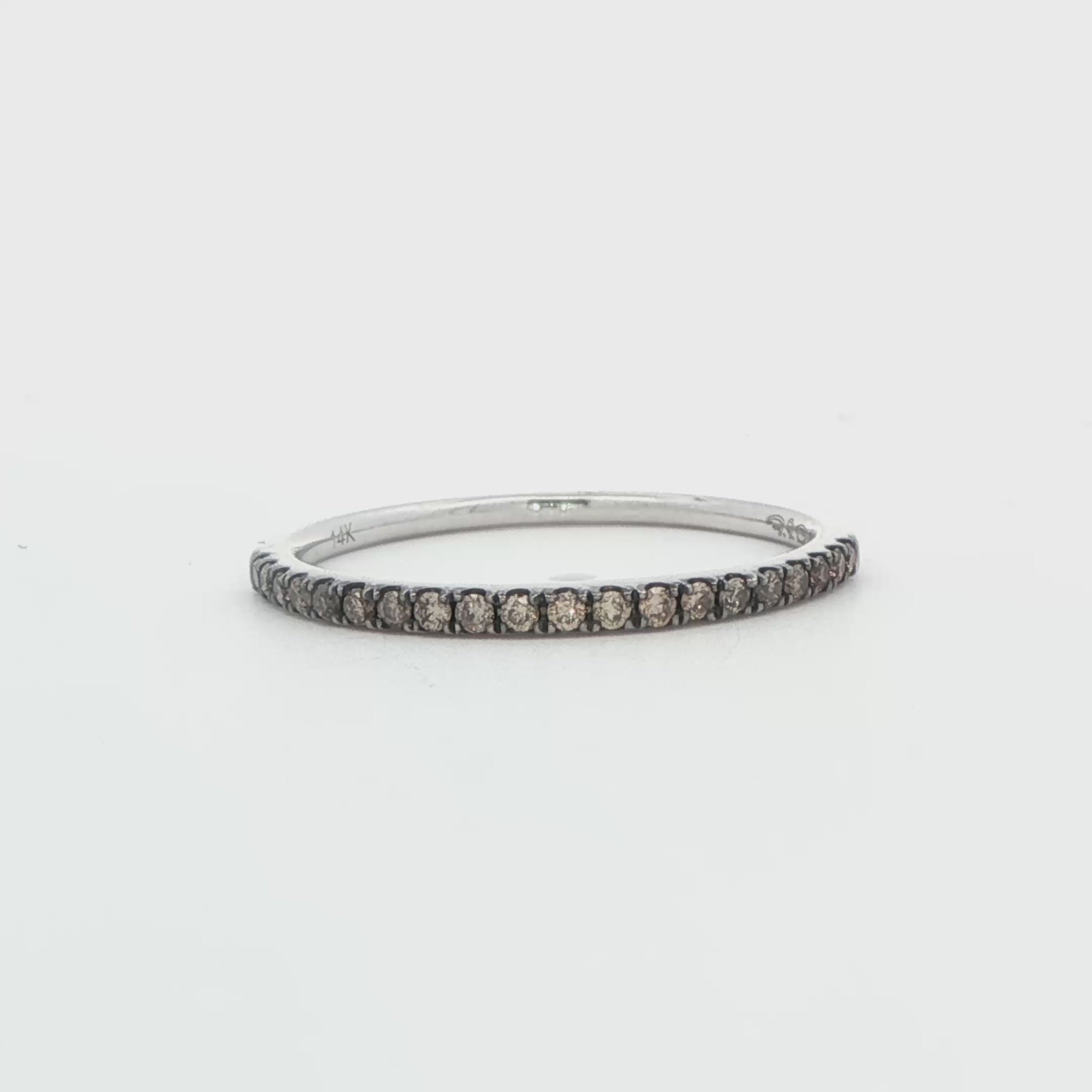 Champagne Diamond Wedding Band